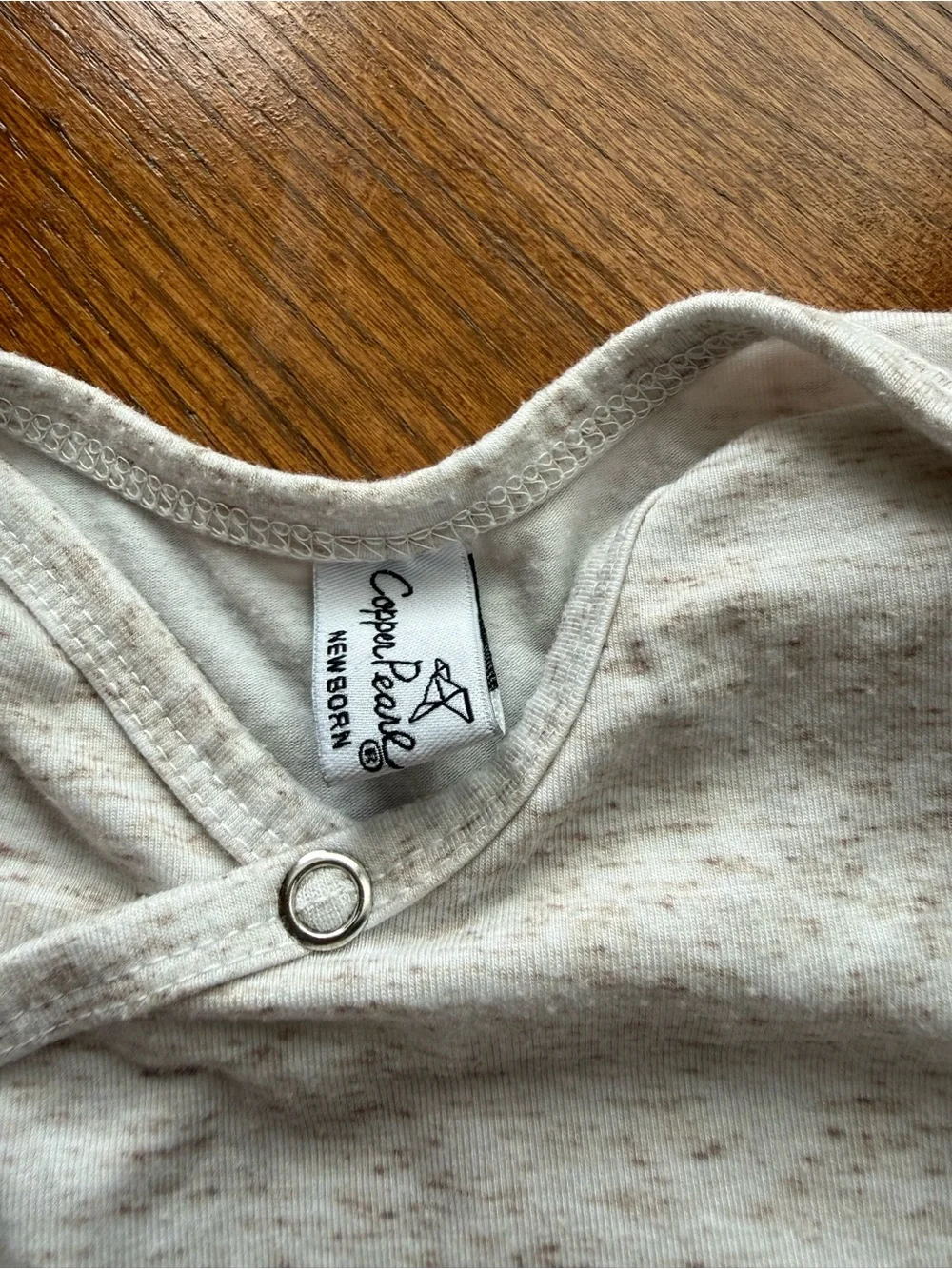 Copper Pearl Oatmeal Heather Knotted Sleep Gown NB